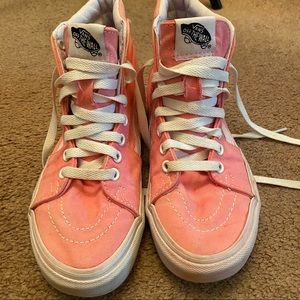 Hand Dyed Pink Sk8-Hi Vans - Great Condition